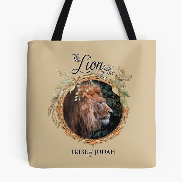 Item preview, Lion of Judah wreath on beige designed and sold by AbideApparel.