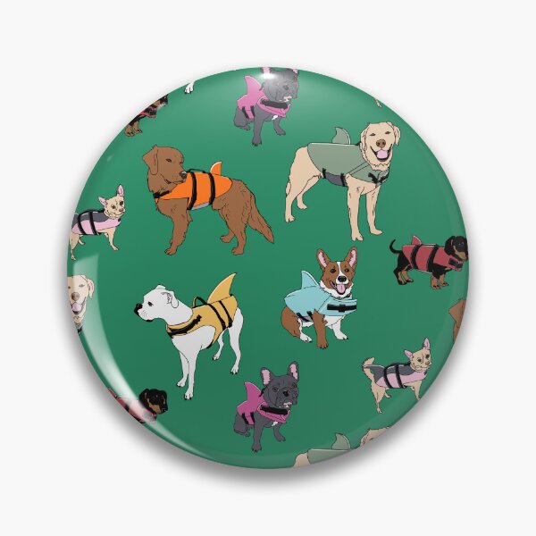 Item preview, Tiburones perro en verde designed and sold by Quick Brown Fox Canada.