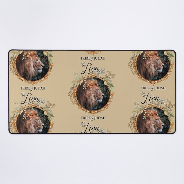 Item preview, Lion of Judah wreath on beige designed and sold by AbideApparel.