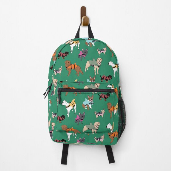 Item preview, Dog Sharks on Green designed and sold by Quick Brown Fox Canada.