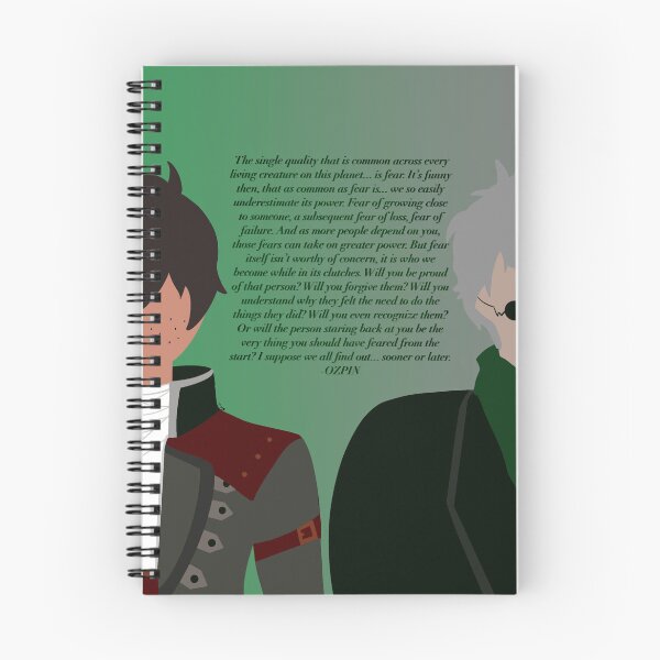 Item preview, RWBY Oscar Pine/Ozpin Fear Quote Design designed and sold by RadRoseRhapsody.