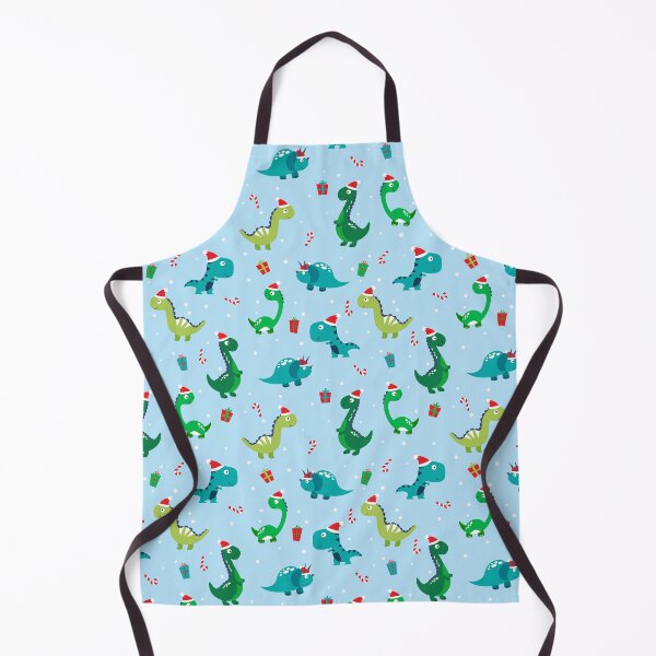 Item preview, Cute Christmas dinosaur pattern blue green red designed and sold by Bertie-Bu.