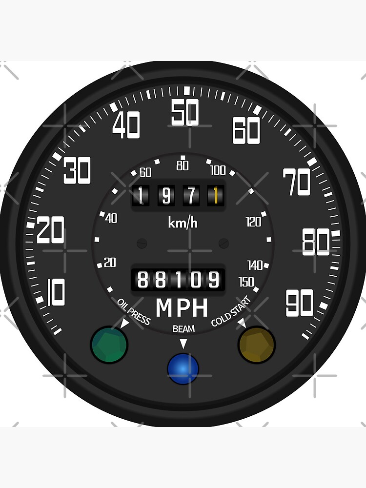 Velocímetro clásico 4x4 Reloj