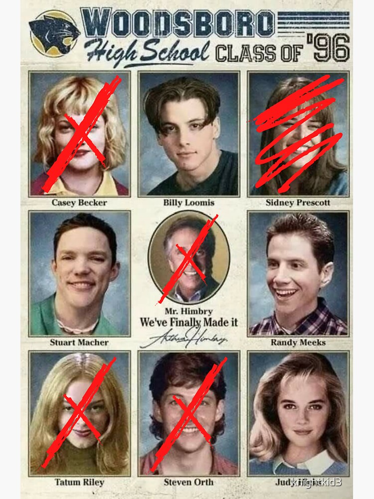 "Woodsboro High School Yearbook" Sticker for Sale by knightkid3 Redbubble