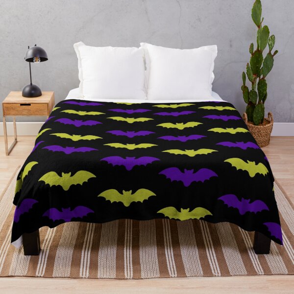 Item preview, Bats Tile (Purple and Green) designed and sold by Zia Frazier.