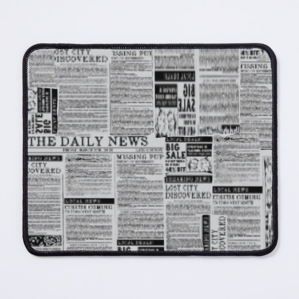Item preview, newspaper pattern designed and sold by HibiscusHeron.