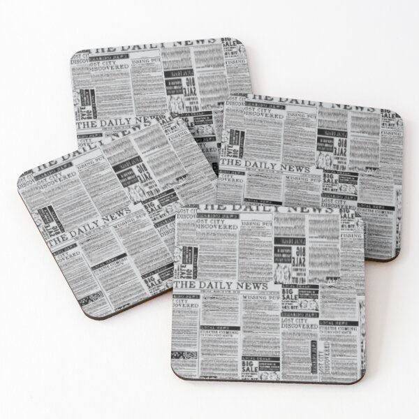 Item preview, newspaper pattern designed and sold by HibiscusHeron.