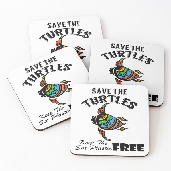 Item preview,  Save the turtles keep the sea plastic free shirts, Save the turtles keep the sea plastic free masks, Save the turtles keep the sea plastic free stickers  designed and sold by Poussyarts.