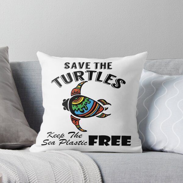 Item preview,  Save the turtles keep the sea plastic free shirts, Save the turtles keep the sea plastic free masks, Save the turtles keep the sea plastic free stickers  designed and sold by Poussyarts.