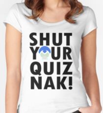Voltron Inspired Shut Your Quiznak Quote Women's Fitted Scoop T-Shirt