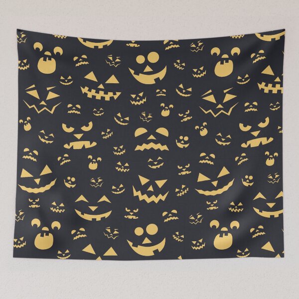 Item preview, halloween patterns scary face Motivation Scriptures designed and sold by DesignisMine.