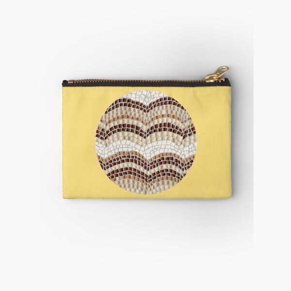 Item preview, Round Beige Mosaic on Mellow Yellow designed and sold by Elena Simonova.