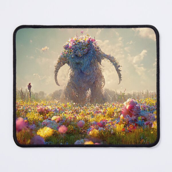 Item preview, Monster in a field of Flowers designed and sold by PeanutArtCorner.