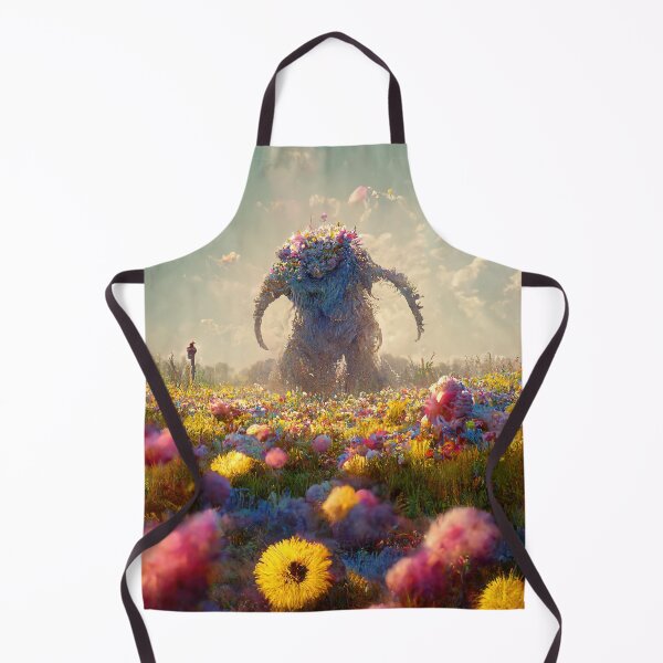 Item preview, Monster in a field of Flowers designed and sold by PeanutArtCorner.