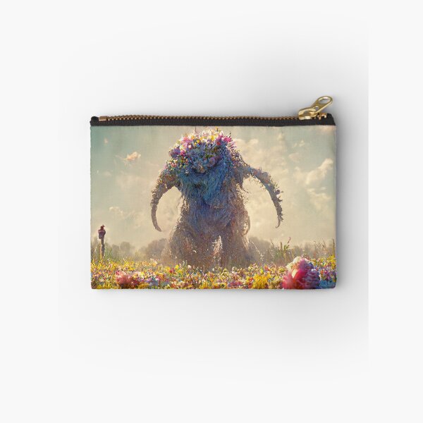 Item preview, Monster in a field of Flowers designed and sold by PeanutArtCorner.