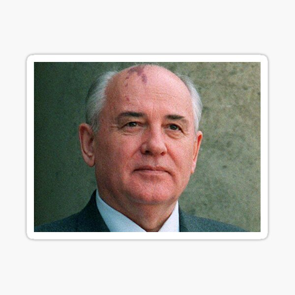 "Soviet politician Mikhail Gorbachev" Sticker for Sale by bla47 | Redbubble