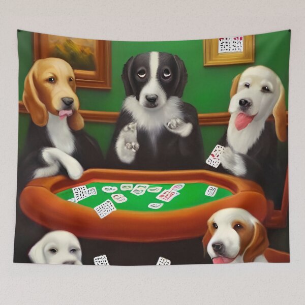 Aperçu de l'œuvre Chiens de jeu créée et vendue par RTrivella.