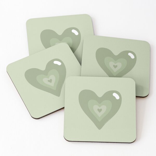 Item preview, Sage Green Latte Heart designed and sold by FaithDesigns23.