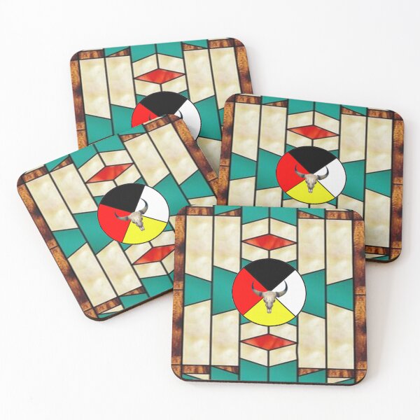 Item preview, Native American Pattern With Medicine Wheel designed and sold by mturns57.
