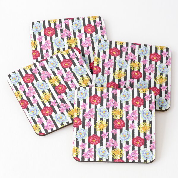 Item preview, One of my Favorite Floral Striped Prints designed and sold by Trimzz.