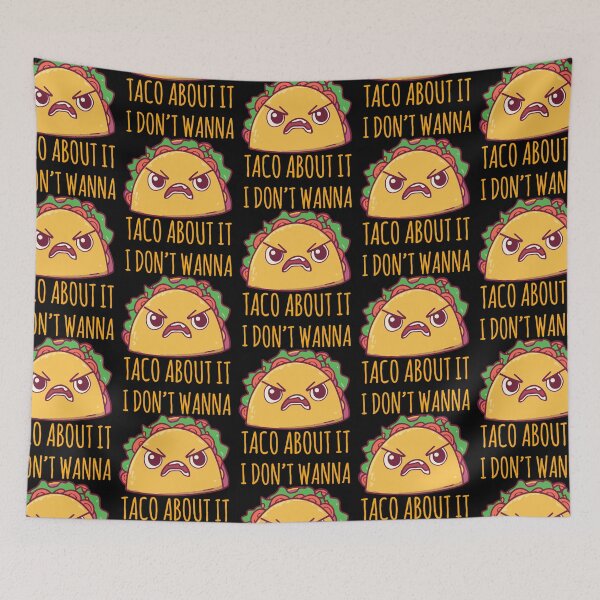 Item preview, I Don't Wanna Taco About It Funny Retro Taco Design designed and sold by narekmug.