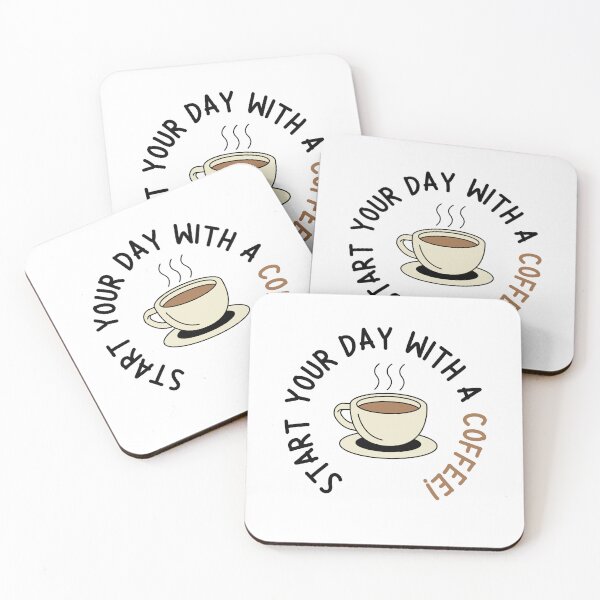 Aperçu de l'œuvre Commencez votre journée avec un café ! créée et vendue par CakmakShop.