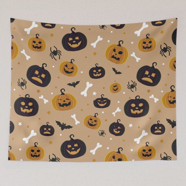 Item preview, halloween patterns scary face Motivation Scriptures designed and sold by DesignisMine.