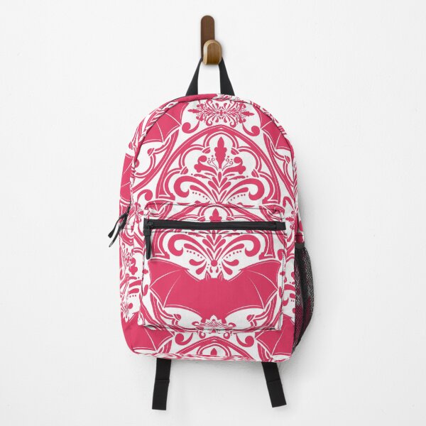 Item preview, Pink Bat Damask Pattern designed and sold by Gemma Compton.