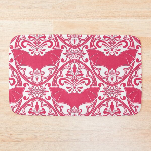 Item preview, Pink Bat Damask Pattern designed and sold by Gemma Compton.