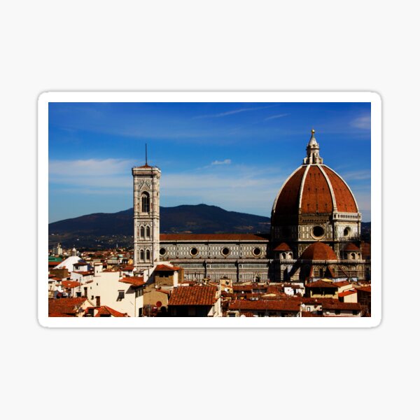 Duomo Palazzo Vecchio Florence Tuscany Italy Sticker