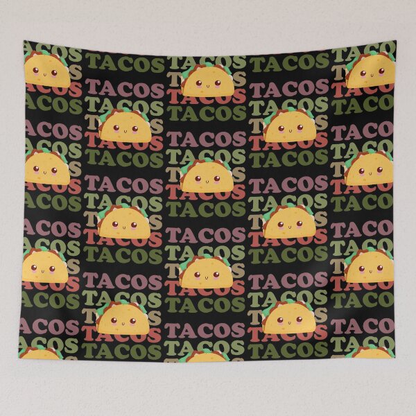 Item preview, Vintage Tacos Repeating Pattern Colorful designed and sold by narekmug.