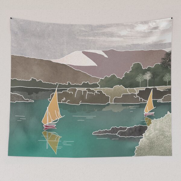 Item preview, Boats in Aswan, Egypt designed and sold by traveltheory.