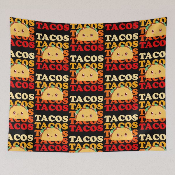 Item preview, Vintage Tacos Repeating Pattern Colorful designed and sold by narekmug.