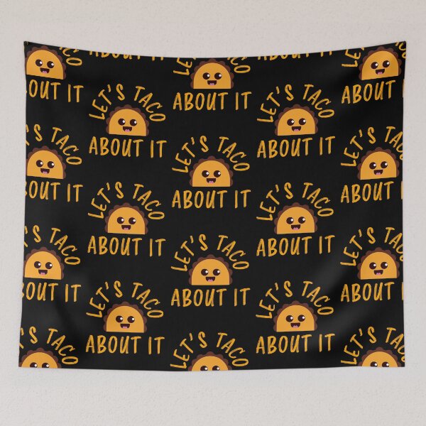 Item preview, Let's Taco About It Funny Cute Taco Design designed and sold by narekmug.