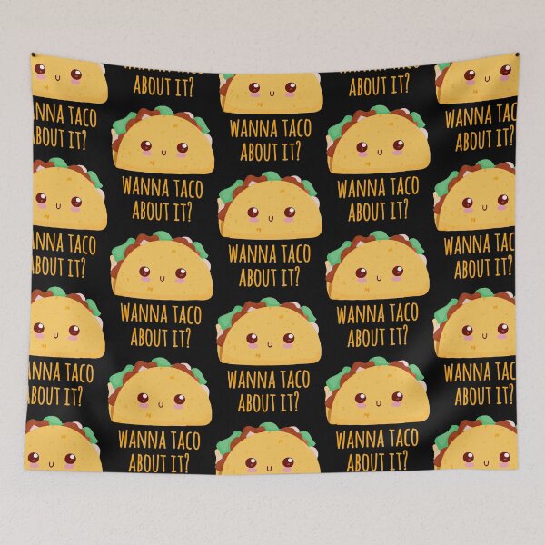 Item preview, Wanna Taco About It? Funny Cute Taco Design Gift designed and sold by narekmug.