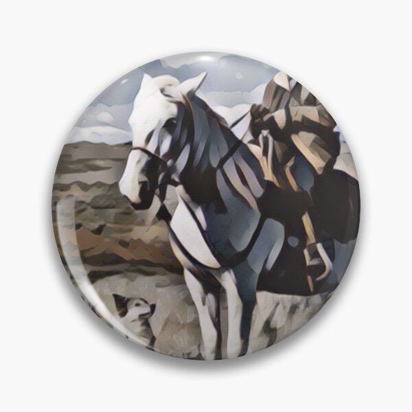 Item preview, Lone Cowboy on Horse With Dog designed and sold by No1Equestrian.