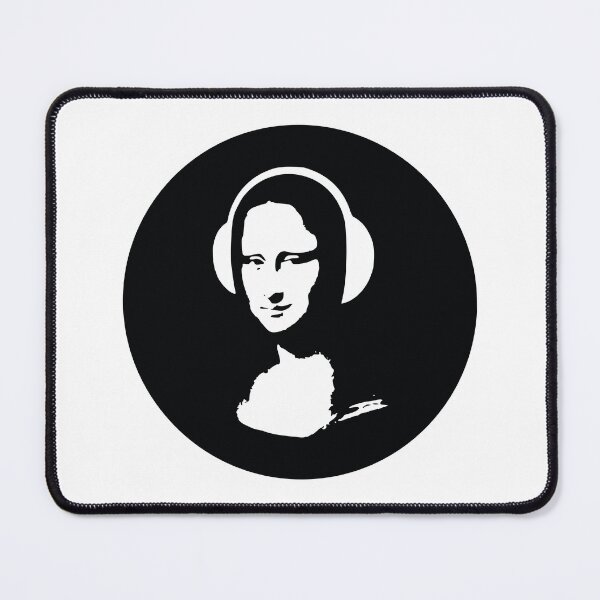 Item preview, DJ Mona Lisa in headphones designed and sold by bolkibox.