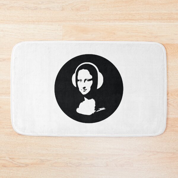 Item preview, DJ Mona Lisa in headphones designed and sold by bolkibox.