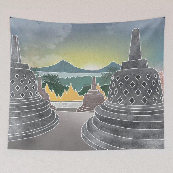 Item preview, Borobudur Temple in Indonesia designed and sold by traveltheory.