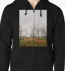 Invierno nebuloso Zipped Hoodie