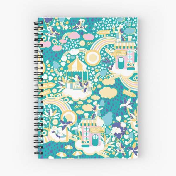 Item preview, The secret map of Unicorns Village I // turquoise background designed and sold by SelmaCardoso.