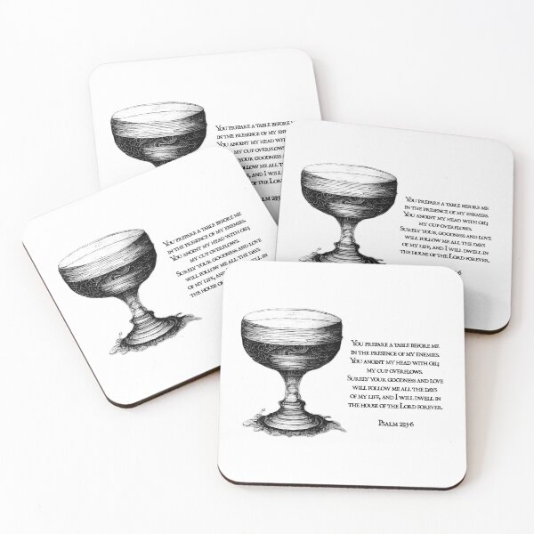 Item preview, My Cup Overflows (Psalm 23) designed and sold by NuminousYes.