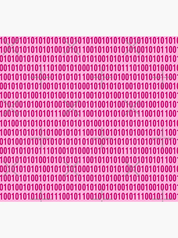 Thumbnail 5 of 5, Socks, pink binary code pattern designed and sold by AurelsPrints.