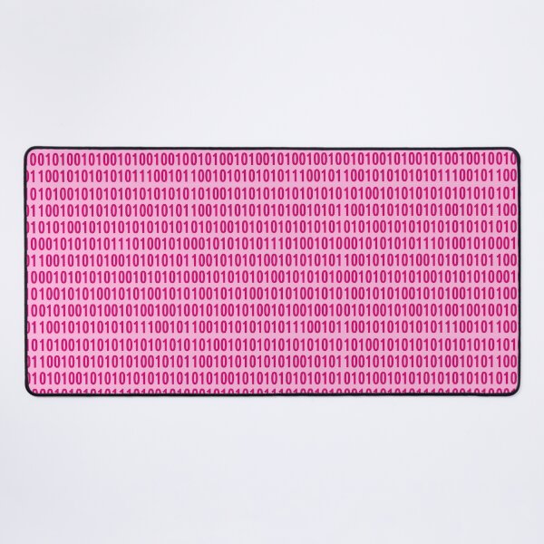 Artikelvorschau, rosa Binärcode-Muster entworfen und verkauft von AurelsPrints.