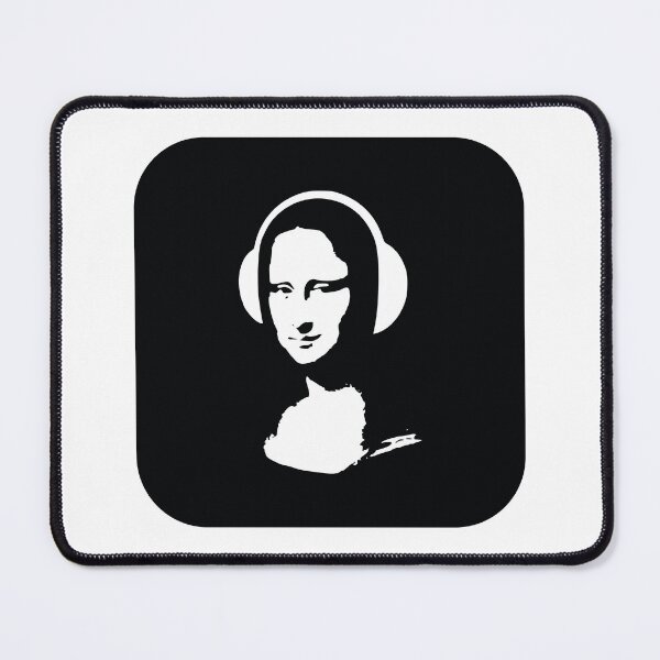 Item preview, DJ Mona Lisa in headphones designed and sold by bolkibox.