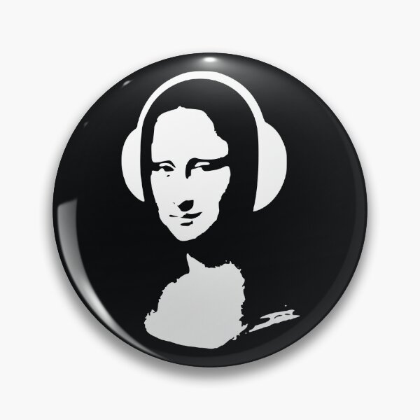 Item preview, DJ Mona Lisa in headphones designed and sold by bolkibox.