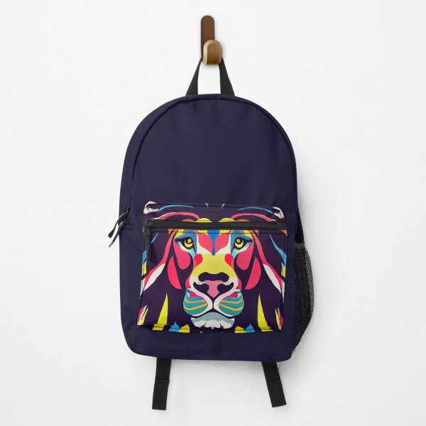 Item preview, Colourful Pop-Art Lion Print designed and sold by ThePurpleMelon.