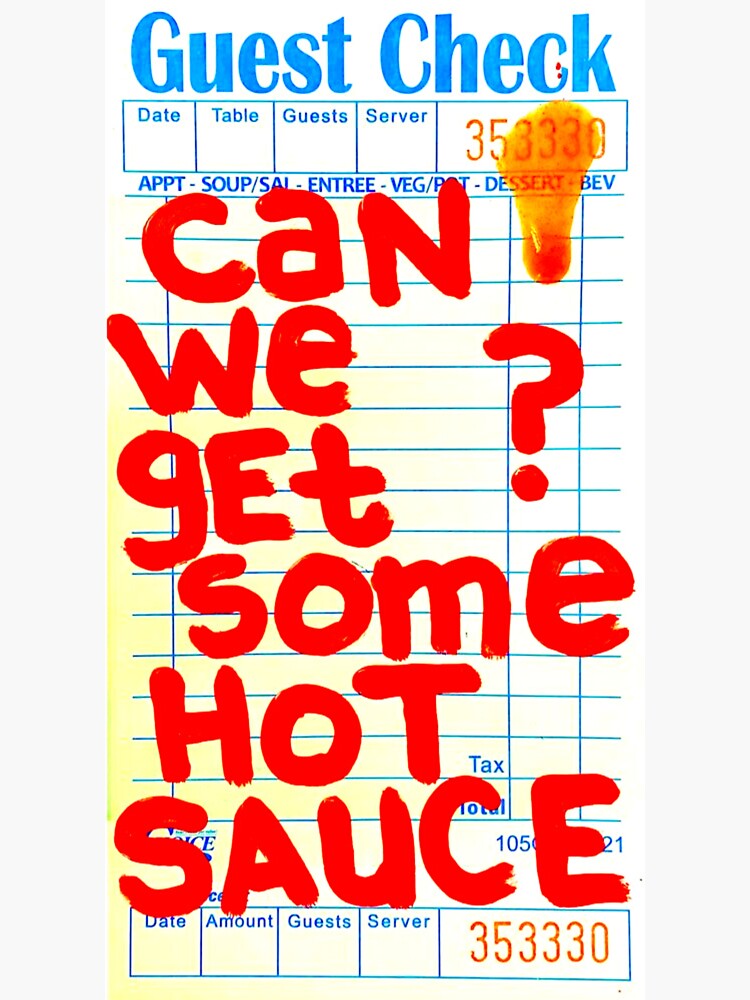 "Copy of guest check check " Sticker for Sale by Arteur6 Redbubble