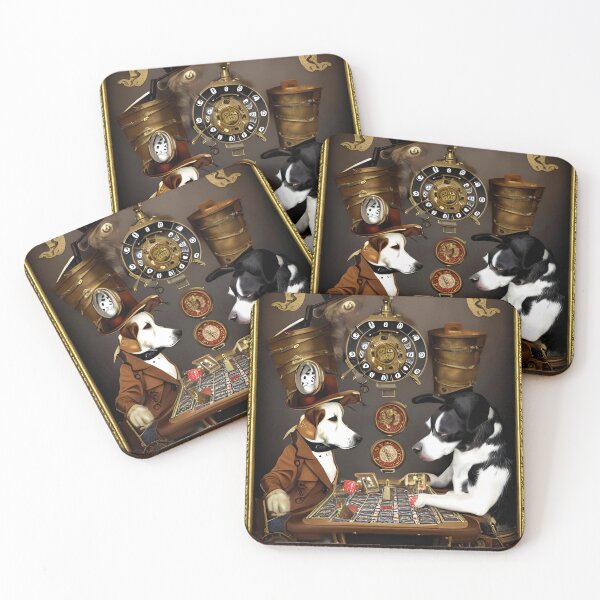 Item preview, Gambling dogs steam punk designed and sold by RTrivella.