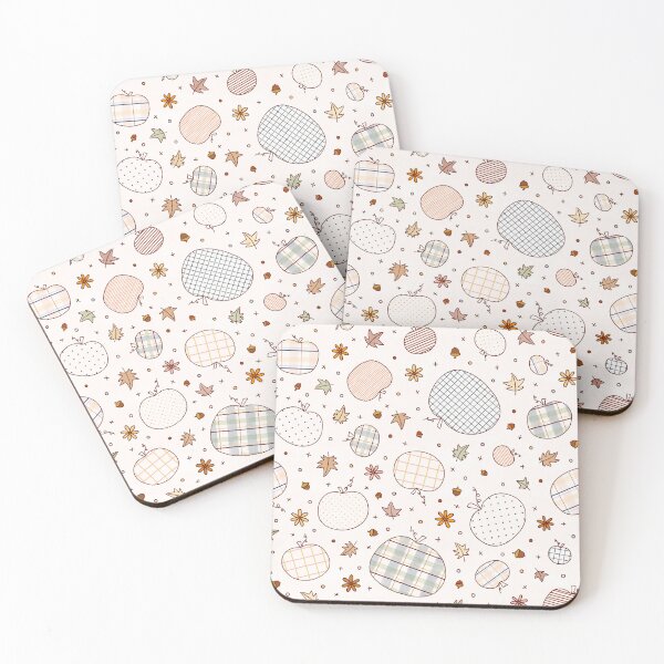 Item preview, autumn pumpkins and botanicals pale orange designed and sold by ofbutterflies.